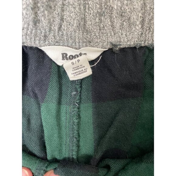 ROOTS OF CANADA MEN'S GREEN/BLUE BUFFALO PLAID LOUNGE PAJAMA PANTS SZ S NWOT - Picture 5 of 6